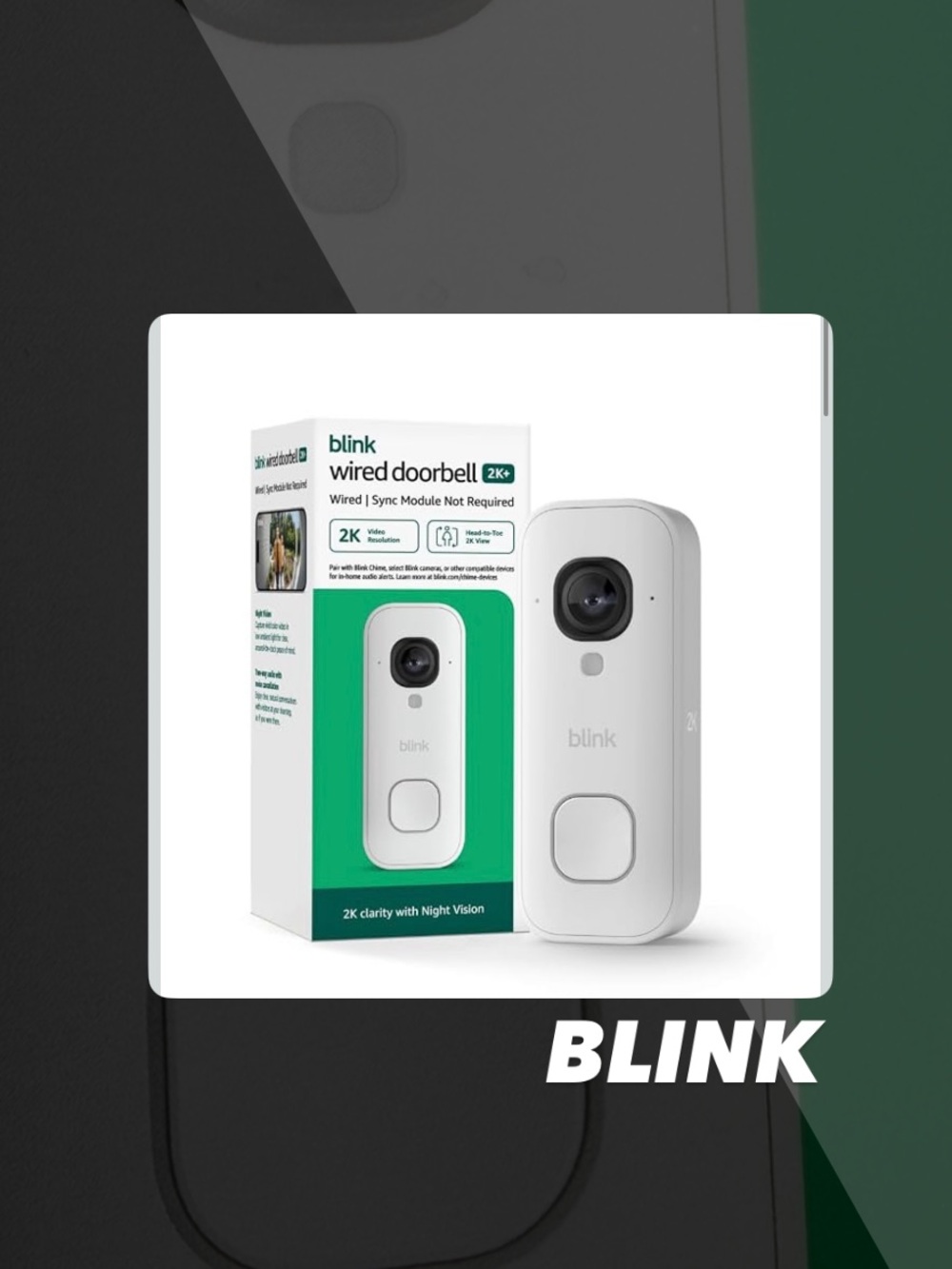 NIB Blink Wired Doorbell 2K+